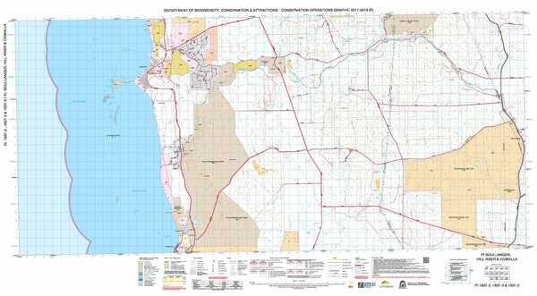 Pt Boullanger, Hill River & Cowalla 50k COG Topographic Map
