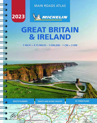 Great Britain & Ireland Road Atlas Michelin Spiral Bound