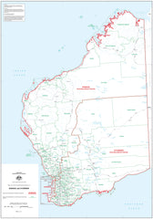Western Australia Electoral Divisions and Local Government Areas Map - Durack, O'Connor