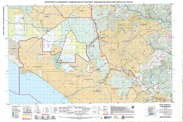 Lake Jasper & Charnwood 50k COG Topographic Map