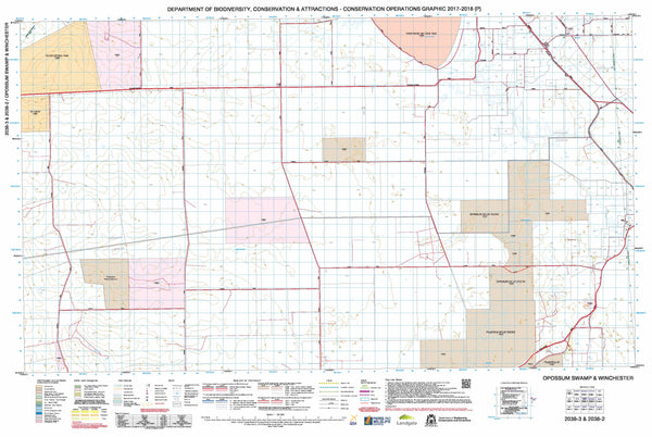 Opossum Swamp & Winchester 50k COG Topographic Map