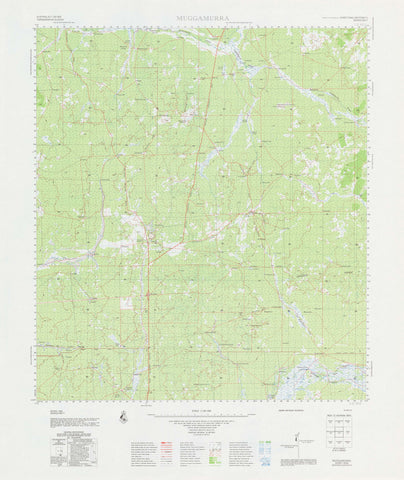 2042 Muggamurra 1:100k Topographic Map