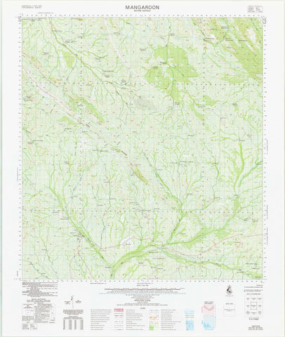 2050 Mangaroon 1:100k Topographic Map
