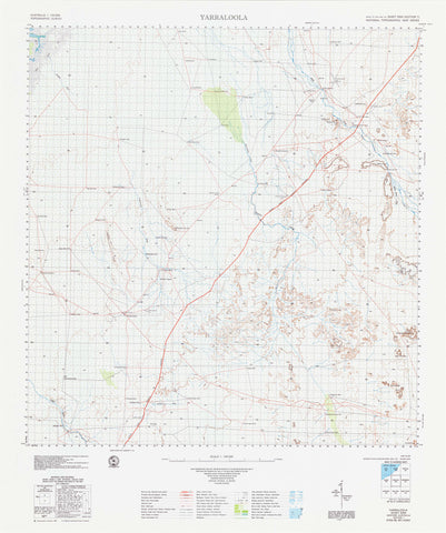 2054 Yarraloola 1:100k Topographic Map