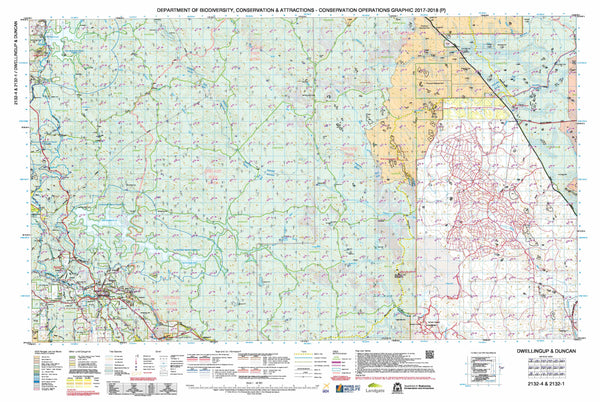 Dwellingup & Duncan 50k COG Topographic Map