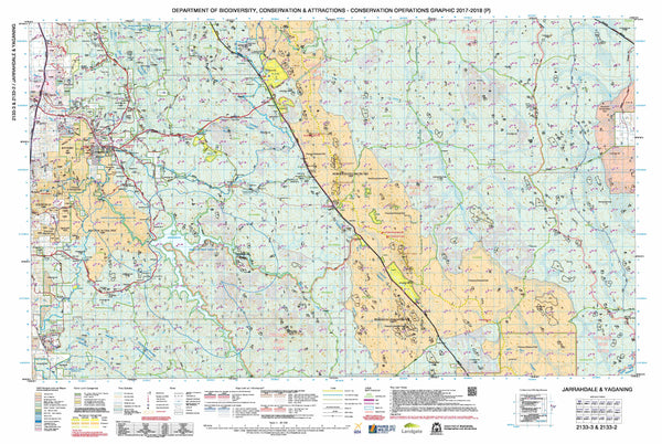 Jarrahdale & Yaganing 50k COG Topographic Map