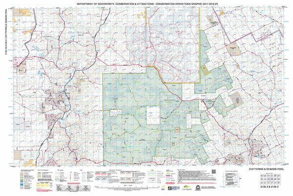 Chittering & Dewars Pool 50k COG Topographic Map
