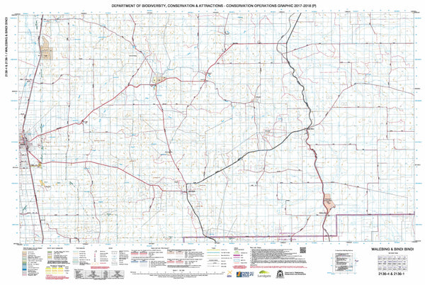 Walebing & Bindi Bindi 50k COG Topographic Map