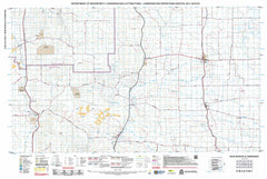 New Norcia & Piawaning 50k COG Topographic Map