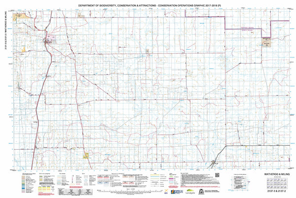 Watheroo & Miling 50k COG Topographic Map
