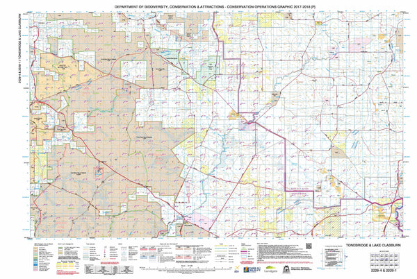 Tonebridge & Lake Clabburn 50k COG Topographic Map