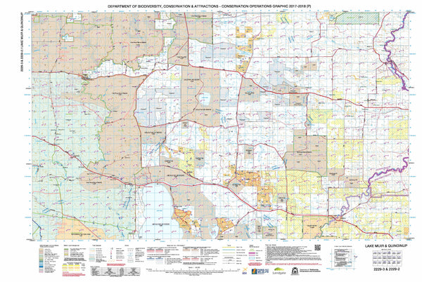 Lake Muir & Quindinup 50k COG Topographic Map