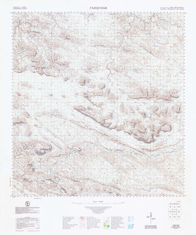 2253 Farquhar 1:100k Topographic Map