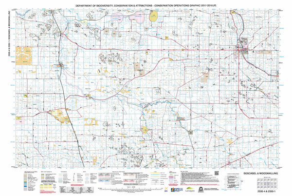 Boscabel & Woodanilling 50k COG Topographic Map