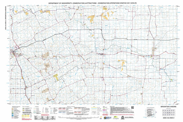 Brookton & Mears 50k COG Topographic Map