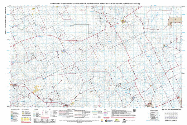 Balkuling & Youndegin 50k COG Topographic Map