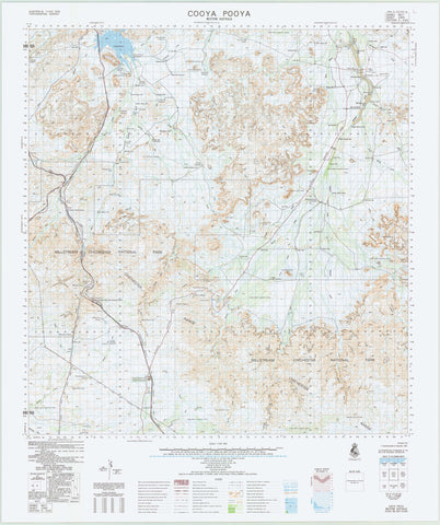 2355 Cooya Pooya 1:100k Topographic Map