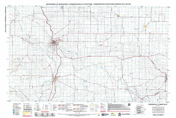 Broomehill & Martinup 50k COG Topographic Map
