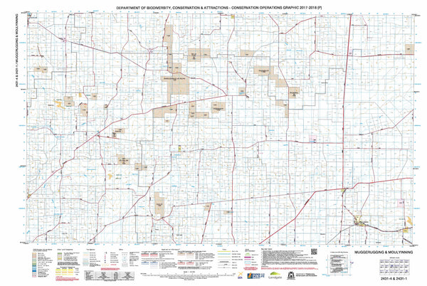 Muggerugging & Moulyinning 50k COG Topographic Map