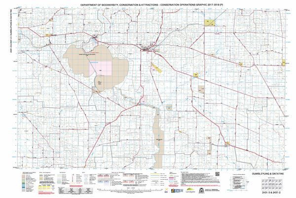 Dumbleyung & Datatine 50k COG Topographic Map