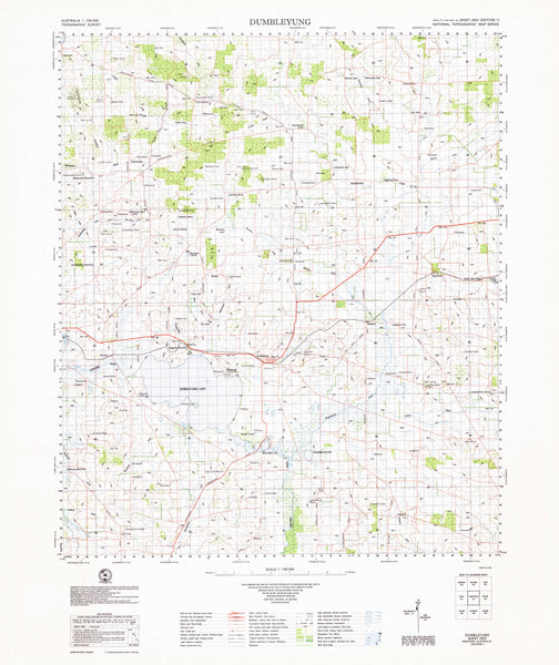 1:100k Geoscience Topographic Maps of Australia