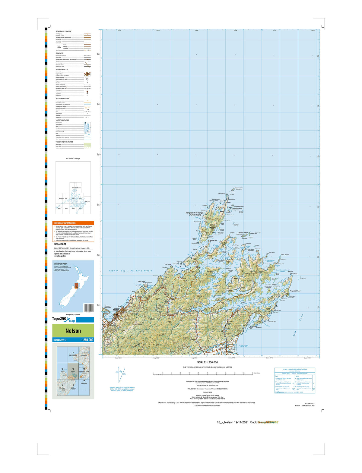 13 - Nelson Topo250 map | Mapworld