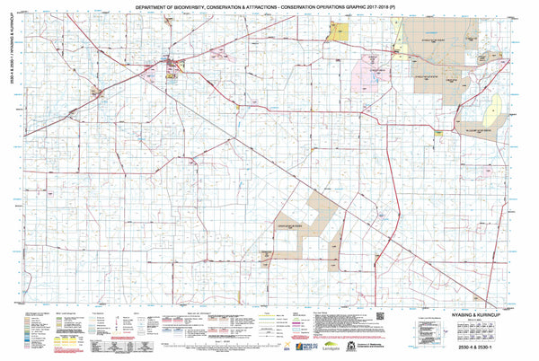 Nyabing & Kurincup 50k COG Topographic Map