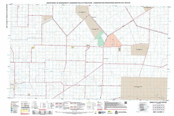 Minelup & Lake Bryde 50k COG Topographic Map