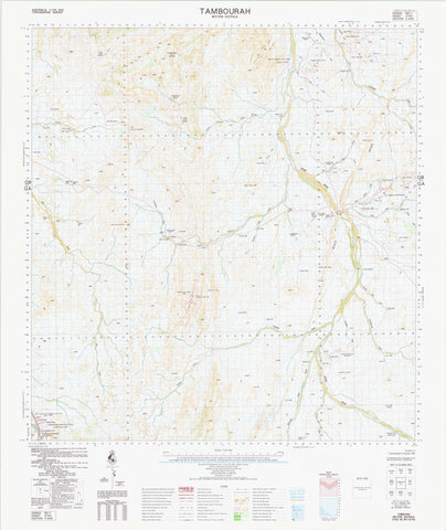 2754 Tambourah 1:100k Topographic Map