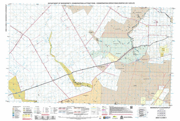 Mainnerup & Cocanarup 50k COG Topographic Map