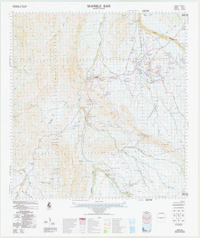 2855 Marble Bar 1:100k Topographic Map