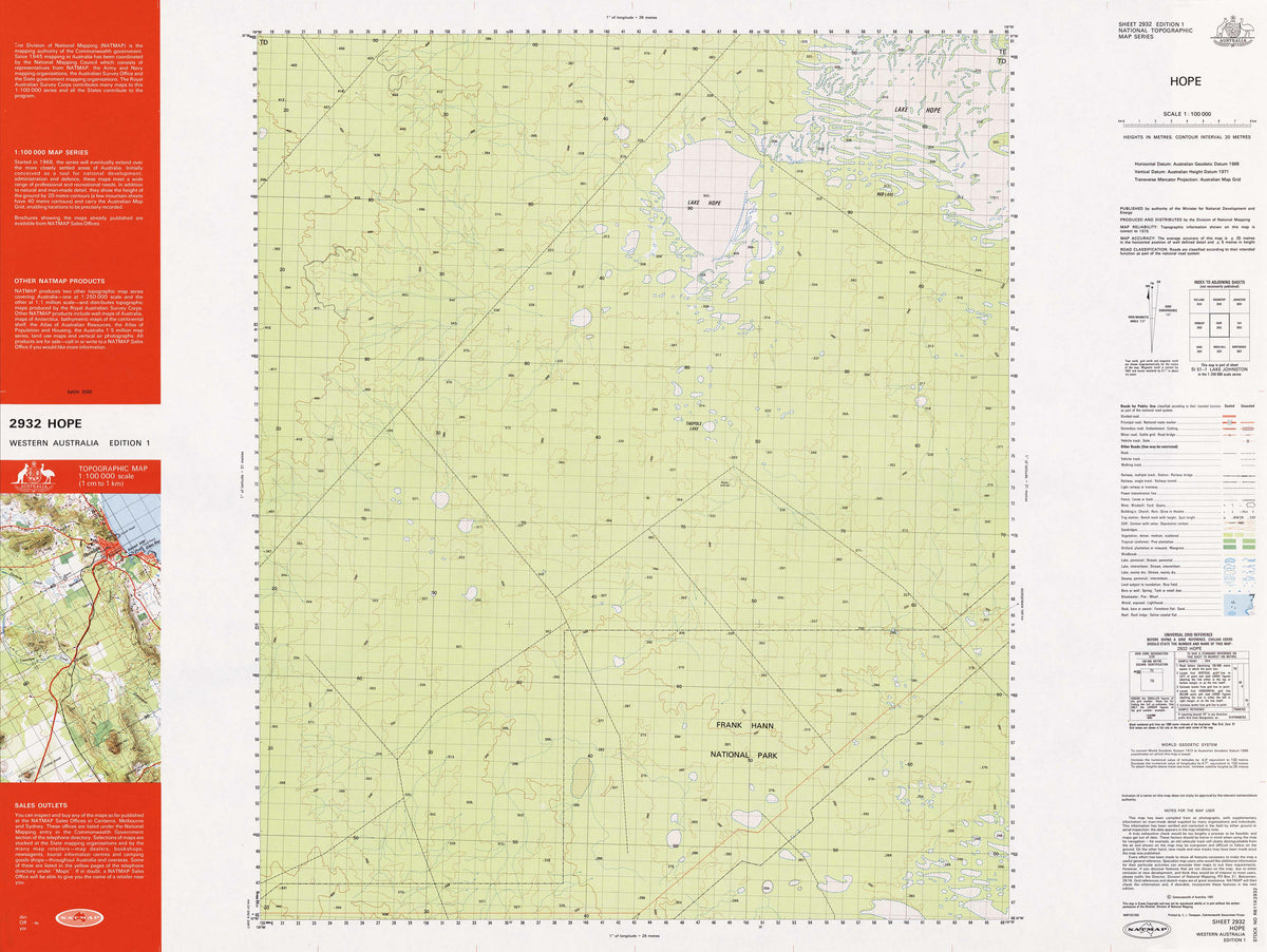 2932 Hope 1:100k Topographic Map | Mapworld