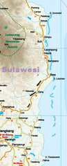 Sulawesi Folded Map Reise