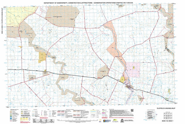 Oldfield & Munglinup 50k COG Topographic Map