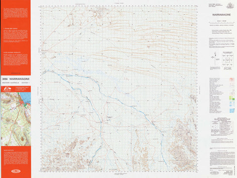 3056 Warrawagine 1:100k Topographic Map