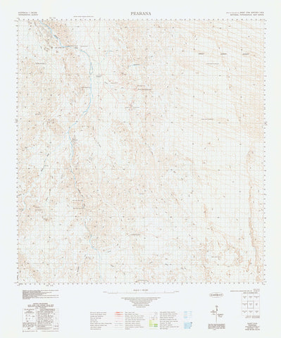 3154 Pearana 1:100k Topographic Map