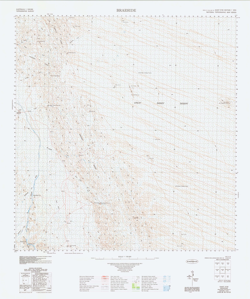 Buy 3155 Braeside 1:100k Topographic Map