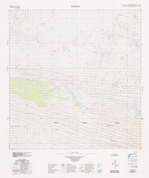 3258 Woods 1:100k Topographic Map