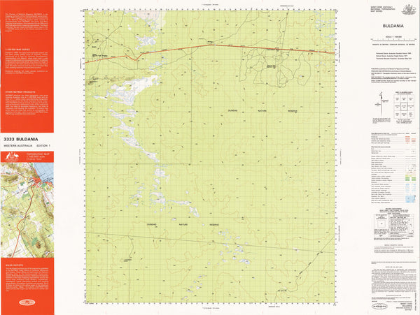 3333 Buldania 1:100k Topographic Map | Mapworld