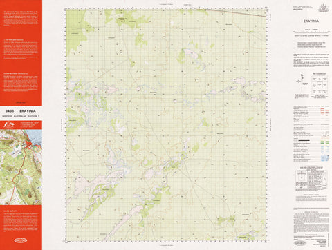 3435 Erayinia 1:100k Topographic Map