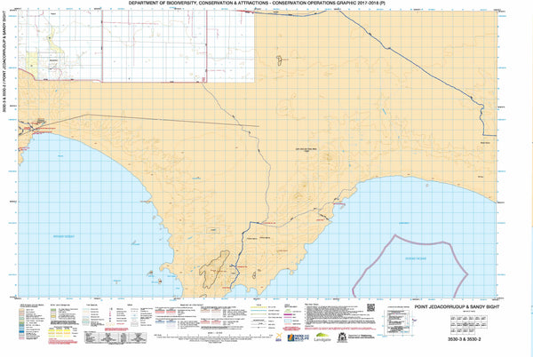 Point Jedacorrudup & Sandy Bight 50k COG Topographic Map