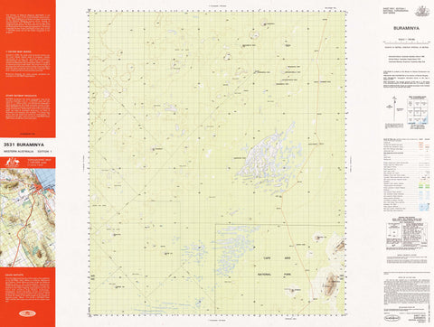 3531 Buraminya 1:100k Topographic Map