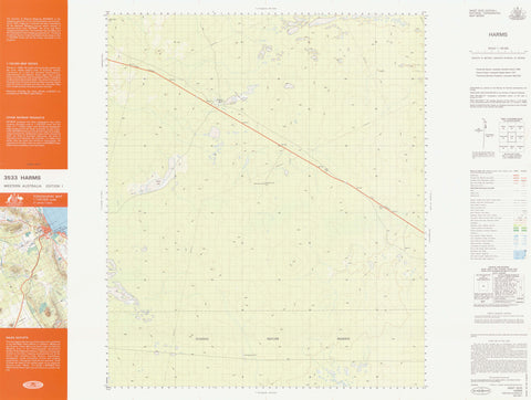 3533 Harms 1:100k Topographic Map