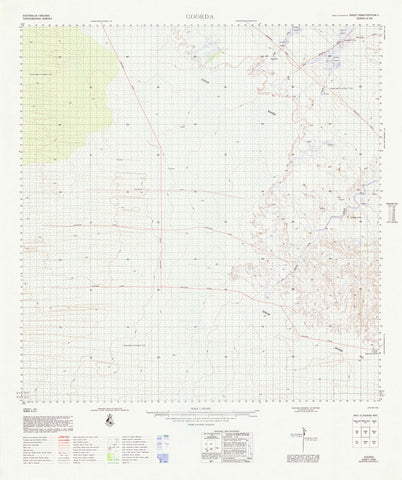 3560 Goorda 1:100k Topographic Map