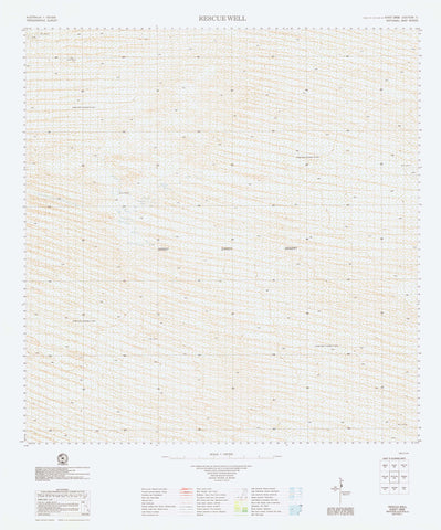 3658 Rescue Well 1:100k Topographic Map