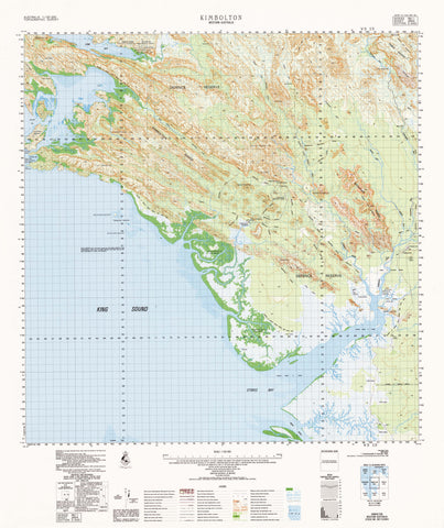 3664 Kimbolton 1:100k Topographic Map