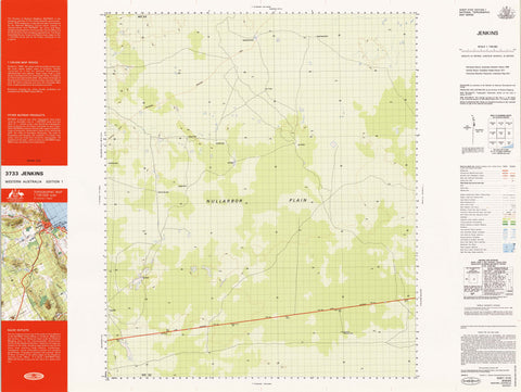 3733 Jenkins 1:100k Topographic Map
