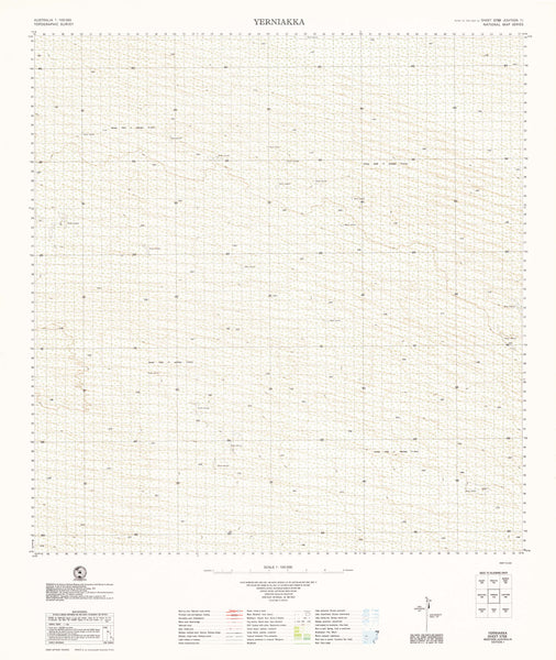 3758 Yerniakka 1:100k Topographic Map