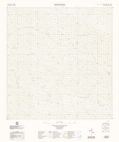 3758 Yerniakka 1:100k Topographic Map