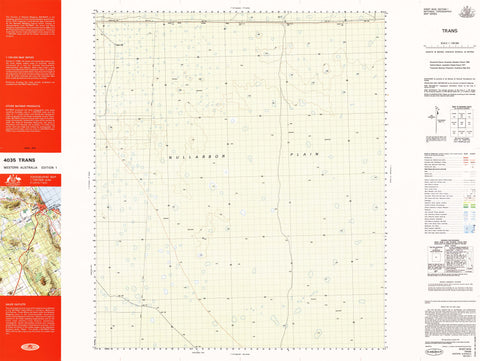 4035 Trans 1:100k Topographic Map